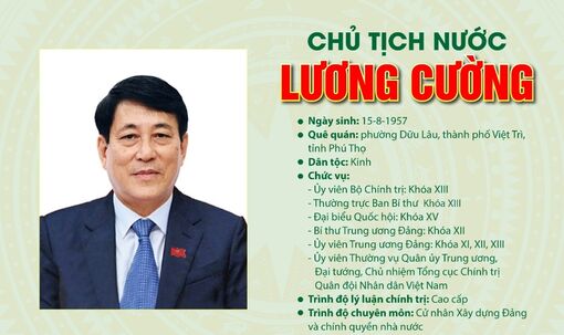 Tóm tắt tiểu sử Chủ tịch nước Lương Cường