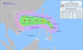 Ngày 24/10, bão TRAMI có khả năng trở thành bão số 6 năm 2024