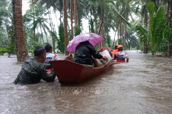 Bão Trami đổ bộ gây ngập lụt các tỉnh miền Bắc Philippines