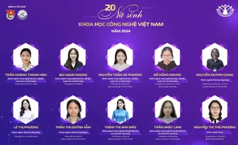 20 nữ sinh xuất sắc nhận Giải thưởng Nữ sinh Khoa học công nghệ Việt Nam