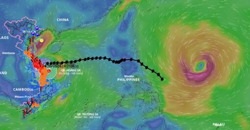 Bão Kong-rey diễn biến khó lường, dự báo sẽ đổ bộ Biển Đông