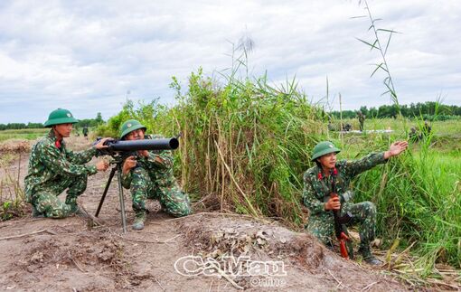 Cà Mau: Sẵn sàng diễn tập khu vực phòng thủ