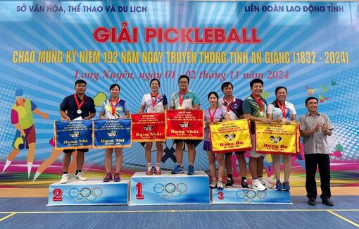 Bế mạc Giải Pickleball chào mừng kỷ niệm 192 năm Ngày truyền thống tỉnh An Giang