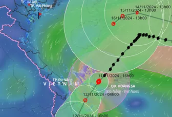 Bão số 7 đổ bộ các tỉnh từ Quảng Ngãi đến Phú Yên trong đêm nay 11-11