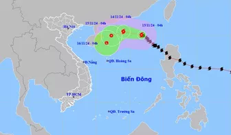 Bão số 8 khả năng suy yếu trên Biển Đông