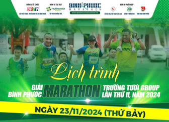 Giải Bình Phước marathon - Trường Tươi Group lần thứ II: Ngắm đường chạy độc đáo của Đồng Xoài xinh đẹp