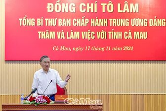 Tổng Bí thư Tô Lâm: “Phải mở đường để Cà Mau phát triển”