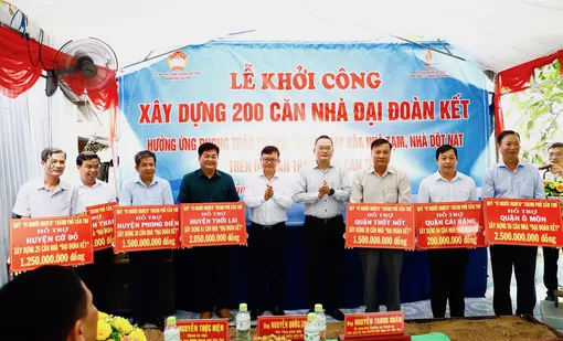 Cần Thơ: Khởi công xây dựng 200 căn nhà Đại đoàn kết