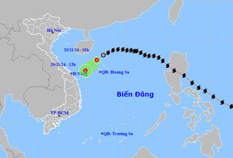 Thời tiết ngày 20/11: Áp thấp nhiệt đới gây mưa dông lớn trên biển