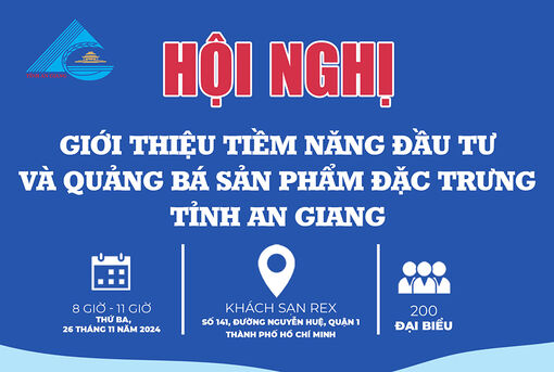 Tổ chức Hội nghị giới thiệu tiềm năng đầu tư và quảng bá sản phẩm đặc trưng tỉnh An Giang