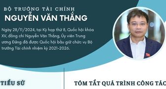 Tiểu sử Bộ trưởng Tài chính Nguyễn Văn Thắng