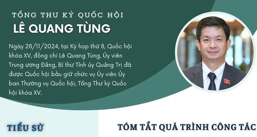 Tiểu sử Tổng Thư ký Quốc hội Lê Quang Tùng