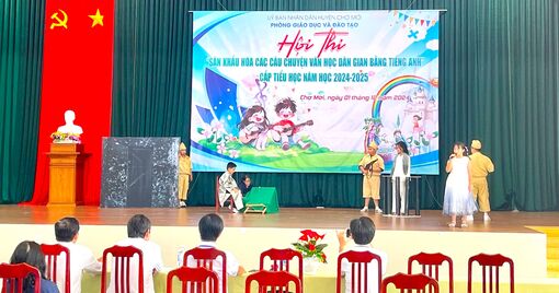 Hội thi “Sân khấu hóa các câu chuyện văn học dân gian bằng tiếng Anh” cấp tiểu học