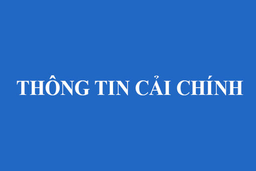 Thông tin cải chính