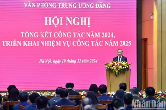 Tổng Bí thư Tô Lâm dự Hội nghị tổng kết của Văn phòng Trung ương Đảng