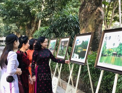 Khai mạc triển lãm 'Dòng cảm xúc từ Khu Di tích Chủ tịch Hồ Chí Minh tại Phủ Chủ tịch'