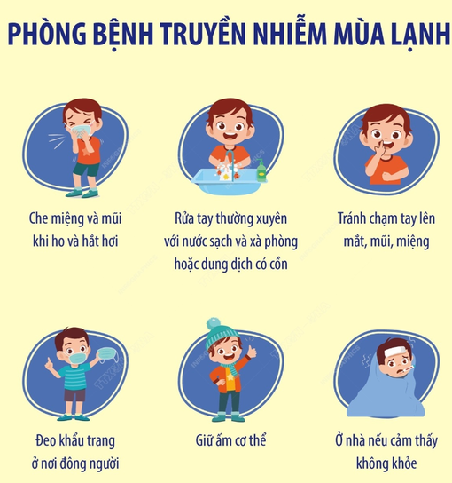 Phòng bệnh truyền nhiễm mùa lạnh