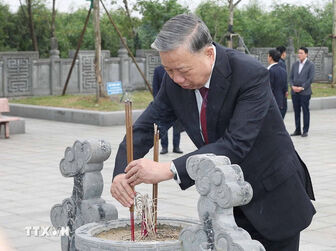 Tổng Bí thư Tô Lâm dâng hương tưởng niệm Tổng Bí thư Hà Huy Tập, Trần Phú