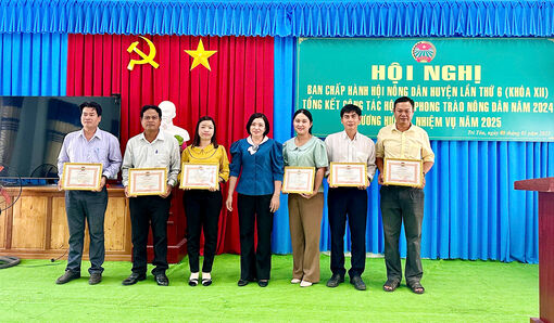 Hội Nông dân huyện Tri Tôn tổng kết công tác hội và phong trào nông dân