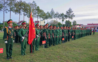 An Giang tiễn quân nhân hoàn thành nghĩa vụ quân sự