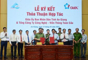 UBND tỉnh An Giang ký kết hợp tác với Tổng Công ty Công Nghệ - Viễn thông Toàn cầu (GTEL)