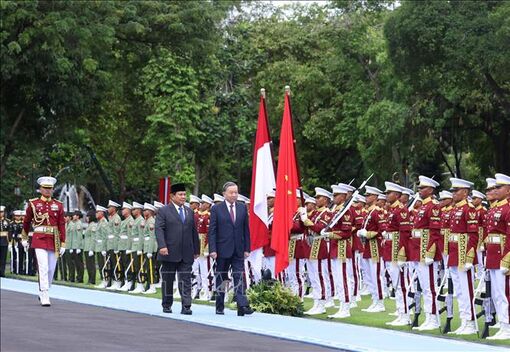 Lễ đón chính thức Tổng Bí thư Tô Lâm và Phu nhân thăm cấp Nhà nước tới Cộng hòa Indonesia