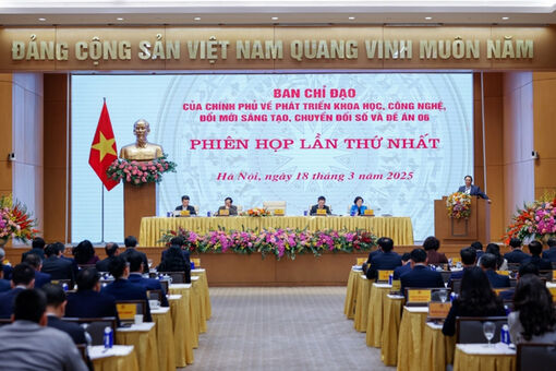 Phiên họp thứ nhất Ban Chỉ đạo của Chính phủ về phát triển khoa học, công nghệ, đổi mới sáng tạo, chuyển đổi số