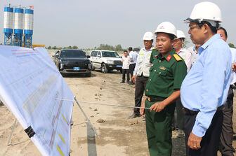 Lãnh đạo UBND tỉnh An Giang kiểm tra tiến độ thi công cao tốc Châu Đốc - Cần Thơ - Sóc Trăng