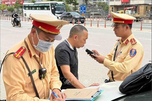 5 ngày nghỉ lễ, trên 9.000 trường hợp vi phạm nồng độ cồn bị xử lý