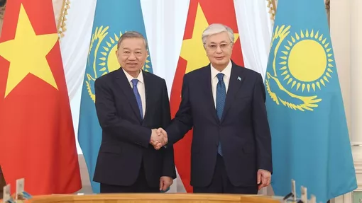 Tổng Bí thư Tô Lâm hội đàm với Tổng thống Kazakhstan Kassym-Jomart Tokayev