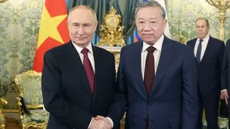 Tổng Bí thư Tô Lâm hội đàm hẹp với Tổng thống Nga Vladimir Putin