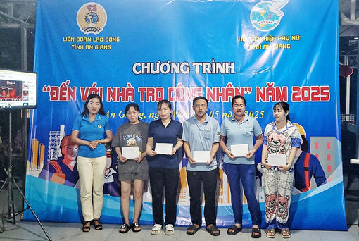 Liên đoàn Lao động tỉnh tổ chức chương trình “Đến với nhà trọ công nhân” năm 2025