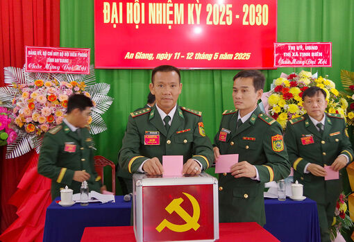 Đại hội Đảng bộ Đồn Biên phòng Cửa khẩu quốc tế Tịnh Biên