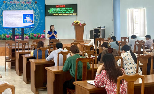 Huyện Chợ Mới tập huấn đăng ký chữ ký số