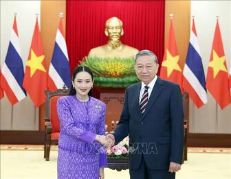 Tổng Bí thư Tô Lâm tiếp Thủ tướng Thái Lan Paetongtarn Shinawatra
