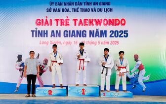 Bế mạc Giải trẻ Taekwondo tỉnh An Giang năm 2025