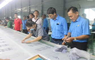 Liên đoàn Lao động tỉnh khảo sát công tác phát triển đoàn viên, thành lập Công đoàn cơ sở doanh nghiệp tại huyện Châu Thành