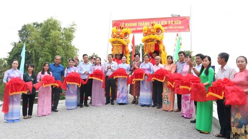 Khánh thành cầu liên xã HT5