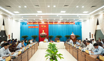 Bí thư Tỉnh ủy An Giang Lê Hồng Quang chủ trì họp Ban Chỉ đạo tỉnh về tổng kết thực hiện Nghị quyết 18-NQ/TW