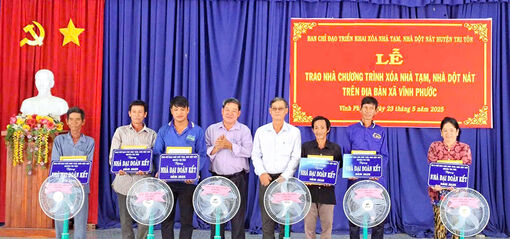 Xã Vĩnh Phước hoàn thành chương trình xóa nhà tạm, nhà dột nát
