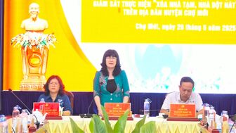 UBMTTQVN tỉnh giám sát Chương trình xóa nhà tạm, nhà dột nát huyện Chợ Mới