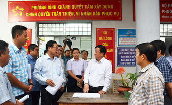 Chủ tịch UBND tỉnh An Giang Hồ Văn Mừng kiểm tra cơ sở vật chất chuẩn bị vận hành chính quyền 2 cấp trên địa bàn TP. Long Xuyên