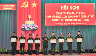 Lực lượng vũ trang An Giang thi đua “Dân vận khéo”