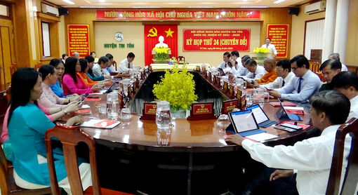 Huyện Tri Tôn tổ chức kỳ họp HĐND lần thứ 24
