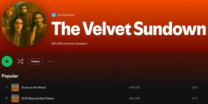 Nửa triệu người dùng Spotify vô tình nghe một ban nhạc do AI tạo ra