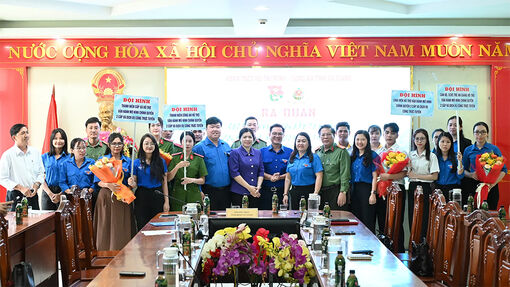 An Giang ra quân các đội hình thanh niên tình nguyện hỗ trợ vận hành mô hình chính quyền hai cấp