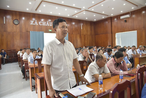 Đại biểu Quốc hội tỉnh An Giang tiếp xúc cử tri xã Châu Thành