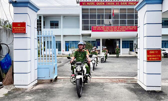 Công an phường Thới Sơn duy trì kiểu mẫu về an ninh trật tự và văn minh đô thị