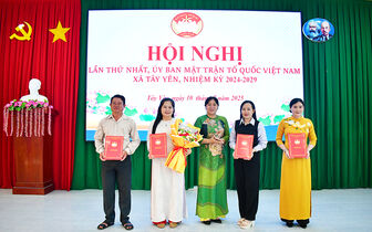 Công bố nhân sự UBMTTQ Việt Nam xã Tây Yên, nhiệm kỳ 2024-2029