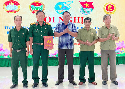 Xã Tiên Hải công bố quyết định nhân sự các tổ chức chính trị - xã hội